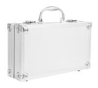 CALLARON Boîte Multifonctionnelle En Aluminium 29x16x7 Cm Serrure, Trousse à Remède Portable, Boîte De Rangement D'outils Rigide, Valise Pour Voyage Et Pharmacie Mobile