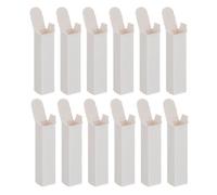 CALLARON Boîtes D’Emballage Réutilisables pour Baume à Lèvres en Papier Kraft Blanc 2,8 X 2,8 X 8,5 Cm, Lot de 50 Étuis Pratiques pour Tubes de Rouge à Lèvres, Coffret DIY Cosmétiques