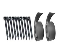 CALLARON Bordure Paysagère en PE Noire Flexible pour Jardin avec 12 Pièces, pour Terrain Irrégulier et Séparation de Plates-Bandes