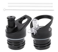 CALLARON Bouchons pour Bouteille Noir en Plastique 2pcs Boucle Pratique Portable pour Usage Quotidien et Événements Extérieurs