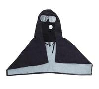 CALLARON Capuche en Denim Respirante avec Lunettes Intégrées, Châle de Protection Unisexe pour Divers Environnements de Travail et Menuiserie, Facile d'entretien