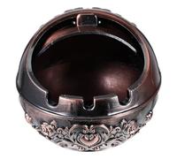 CALLARON Cendrier Créatif Rond Couvercle Portable en Métal pour Intérieur et Extérieur Adapté aux Fumeurs et Patio