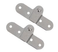 CALLARON Charnières Pliantes à Deux Volets Argenté, Construction Solide et Fonctionnement Fluide, Lot de 2 Pièces pour Tables Pliantes et Meubles, Adaptées aux Ateliers et Pièces