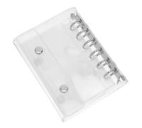 CALLARON Classeur A7 Transparent en PVC Pochette Intérieure, Fermeture Pression, Format Compact pour Fiches Bristol, Utilisation Scolaire et Professionnelle