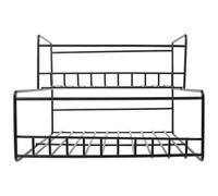 CALLARON Étagère de Rangement en Fer Noir Stable et Multifonctionnelle Cuisine et Magasin de Thé Lait, Organisateur Pratique et Gain de Place