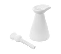 CALLARON Flacon Compte-gouttes en Céramique Vintage Mini Bocal de Rangement pour Huiles Essentielles et Parfum 70ml, Voyage Spa