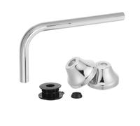 CALLARON Kit de Raccordement Tuyau Urinoir en Acier Inoxydable avec Joint Étanche Forme en L pour Salle de Bain Publique Installation Facile et Débit D'eau Fiable