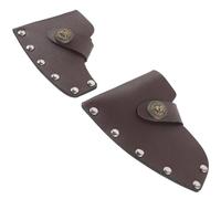 CALLARON Manchon de Protection en Cuir pour Petite Hache 2pcs, Couverture Extérieure Pratique pour Randonnée et Barbecue, Accessoire Indispensable Fête des Pères Couleur Couleur Aléatoire