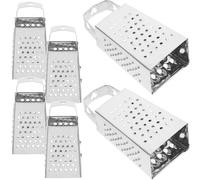 CALLARON Mini râpe à fromage en acier inoxydable lot de 6 - râpe de cuisine - trancheuse uniforme pour pommes de terre et concombres - avec poignée - usage en cuisine domestique