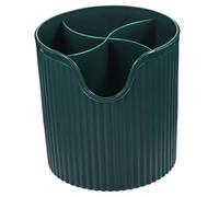 CALLARON Organiseur de Maquillage Transparent Boîte de Rangement Cosmétique et Porte Pinceaux Vert Pratique pour Bureau et Coiffeuse Maximisez Espace avec Style