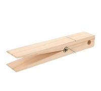 CALLARON Pince à Serviette en Bois Géante pour Salle de Bain Cuisine, Design Unique, Fonction Polyvalente, Matériau Bois Beige, Économiseur D'espace, pour Suspendre Serviettes et Vêtements