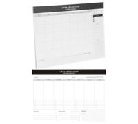 CALLARON Planificateur Hebdomadaire et Mensuel 2pcs Non Daté en Papier Blanc, Carnet de Planification pour Organisation Claire au Bureau et Suivi des Habitudes à Domicile