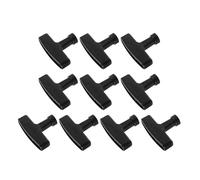 CALLARON Poignée de démarrage à corde noire ABS 10 pièces pour générateur et machine à truelle avec prise confortable compatible moteur GX160 accessoire moteur à essence