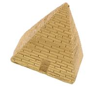 CALLARON Pyramide Égyptienne Miniature en Résine Dorée, Sculpture Antique pour Décoration de Bureau et Maison, Ornement Historique pour Passionnés d'Égypte, Élément Décoratif