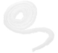 CALLARON Ruban Bordure en Laine Artificielle Fine en Fausse Fourrure Blanche 6 Mètres pour Décoration de Vêtements Chinois pour Chapeau de Noël Élégant et Classique