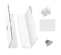 CALLARON Support Mural Rangement Mural, Haut-parleurs en Acrylique | Lot de Set, Installation à Vis, Gain de Place, Surface Lisse, Style Artistique, pour Enceintes sans Fil
