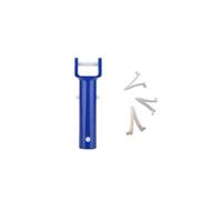 CALLARON Têtes D'aspiration Accessoires Pratiques pour Piscine 2 Ensembles en Plastique Bleu Pince en V pour Nettoyage de Piscines Vinyles à Domicile