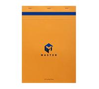 Calligraphe 10704C Un Bloc Master Agrafé en Tête Orange (une Marque de Clairefontaine) - A4 21x29,7 cm - 100 Feuilles Petits Carreaux - Papier 70 g - Couverture Carte Enduite