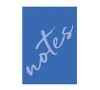 Bloc de bureau Notes agrafé en-tête A4 100 feuilles petits carreaux 60 g - Bleu clair