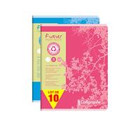 Calligraphe 17105C Lot 10 cahier agrafé Forever recyclé 17x22cm 96p