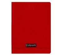Cahier d'écriture piqué 8000 POLYPRO 17x22 cm 32 pages DL 3mm IV 90 g - Rouge