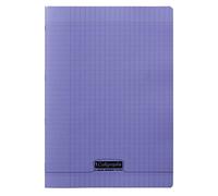 Cahier piqué 8000 POLYPRO A4 48 pages grands carreaux 90 g - Violet