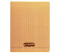 Calligraphe – Cahier piqué 8000 POLYPRO 17x22 cm 96 pages grands carreaux 90 g Orange