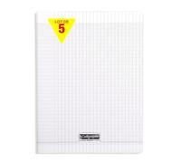 Calligraphe 18254Cpack - Lot 5 Cahiers Jaunes A4 140p GC Polypro