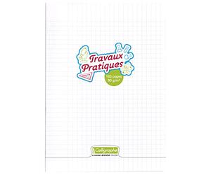 Calligraphe 18288C Un Cahier de Travaux Pratiques Agrafé Incolore (une Marque de Clairefontaine) - A4 21x29,7cm - 192 Pages Grands Carreaux et Unies - Papier Blanc 90g - Couverture Polypro Transparent