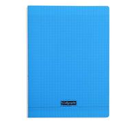 Cahier scolaire - Clairefontaine - Calligraphe - 24x32 cm - 140 pages - Couverture bleue en plastique