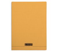 Calligraphe - Cahier 18338C A4 (21x29,7 cm) 96 pages Petits carreaux 5x5 Couverture polypro orange