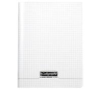 Cahier piqué 8000 POLYPRO 17x22 cm 192 pages petits carreaux 90 g - Incolore