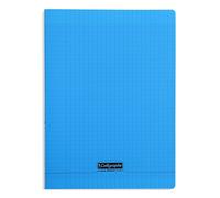 Calligraphe 18362C Un Cahier Agrafé Bleu (une Marque de Clairefontaine) - A4 21x29,7 cm - 192 Pages Grands Carreaux - Papier Blanc 90 g - Couverture Polypro Transparent