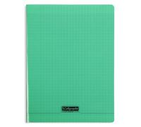 Calligraphe 18365C Un Cahier Agrafé Vert (une Marque de Clairefontaine) - A4 21x29,7 cm - 192 Pages Grands Carreaux - Papier Blanc 90 g - Couverture Polypro Transparent