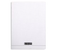Cahier piqué 8000 POLYPRO 24x32 cm 192 pages petits carreaux 90 g - Incolore
