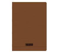 Calligraphe 18631C Un Cahier Agrafé Marron (une Marque de Clairefontaine) - A4 21x29,7 cm - 48 Pages Grands Carreaux - Papier Blanc 90 g - Couverture Polypro Transparent