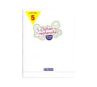 Calligraphe 18797Cpack - Lot 5 Cahiers Recherche Incolores 24x32cm 192p