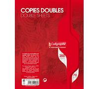 Calligraphe 2080C Un Paquet de Copies Doubles non Perforées sous Film (une Marque de Clairefontaine) - 17x22 cm - 200 Pages Grands Carreaux - Papier 70 g