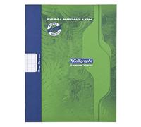 Cahier de brouillon piqué 7000 17x22 cm 48 pages grands carreaux 56 g - Vert