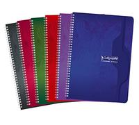 Cahier spirale Calligraphe A4 21 x 29,7 cm - petits carreaux - 180 pages