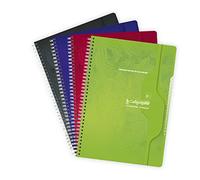 Clairefontaine Répertoire à spirale Calligraphe 277C A4 180 p. Petits carreaux 70 g Couverture vernie