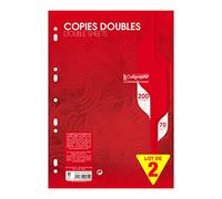 Calligraphe 5615AMZC - Lot 2 Copies Doubles Perforées A4 200p GC 70g