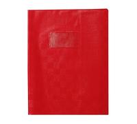 Calligraphe Protège-cahier Madras PVC 22/100ème 17x22cm Rouge - rabats, marque-pages, porte-étiquette