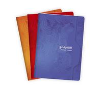 Calligraphe Cahier piqué 7000 A4 (21 x 29,7 cm) - 192 pages grands carreaux 70 g - Assortis