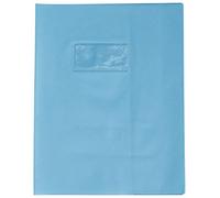 Calligraphe – Protège-cahier grain cuir PVC 22/100ème – 17 x 22 cm – Bleu clair