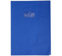 Protège-cahiers grain cuir PVC 22/100ème A4 - Bleu