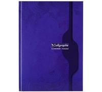 Calligraphe 7276C Un Cahier Brochure Rembordée Rigide (une Marque de Clairefontaine) - A4 21x29,7 cm - 288 Pages Grands Carreaux - Papier 70 g - Couverture Carte Recy Vernie - Couleur Aléatoire