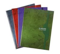 Calligraphe 7286C Un Cahier Brochure Rembordée Rigide (une Marque de Clairefontaine) - 24x32 cm - 288 Pages Grands Carreaux - Papier 70 g - Couverture Carte Recyclée Vernie - Couleur Aléatoire