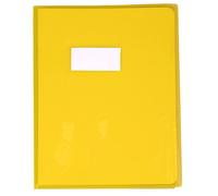 Protège-cahiers cristalux PVC 22/100ème 17x22 cm - Jaune