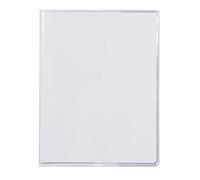 Protège-cahiers cristalux avec rabats marque-pages PVC 22/100ème 17x22 cm - Incolore